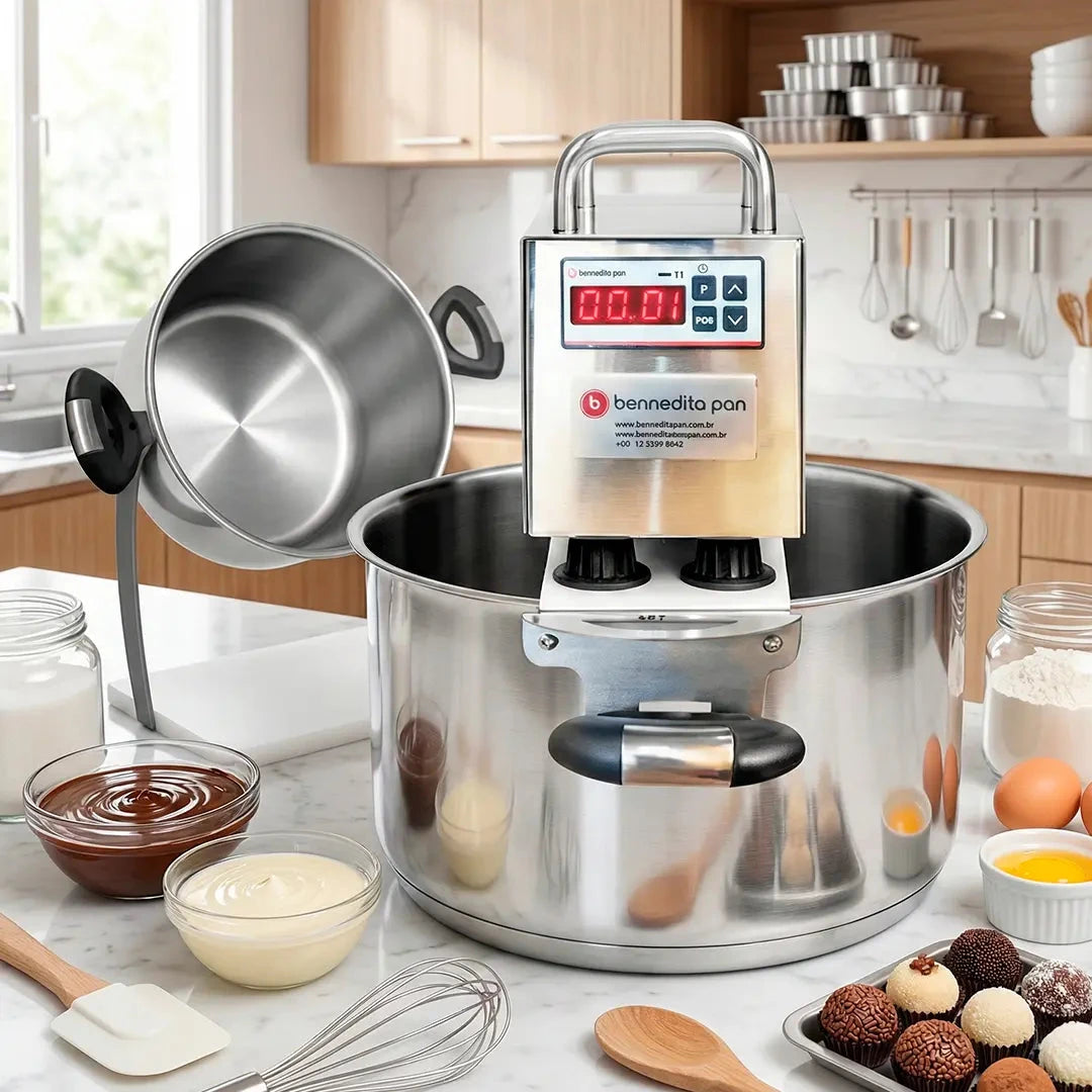[ES] BP Inox 8,5L olla automática con espátula Virapan - solución completa de cocina