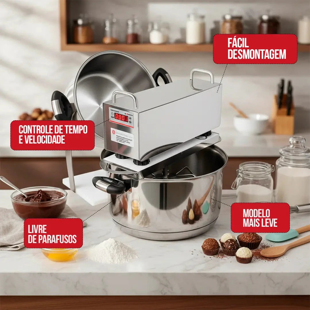 [PT] BP Inox 8,5L panela automática vista interna - aço inox alimentício