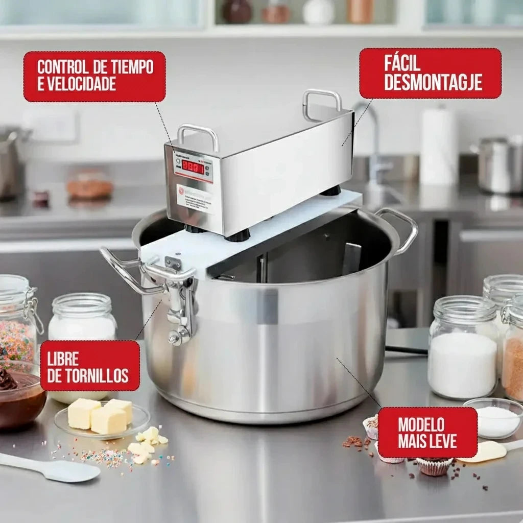 [ES] Megaplus 22L olla automática interior - cámara masiva de cocción en acero inoxidable