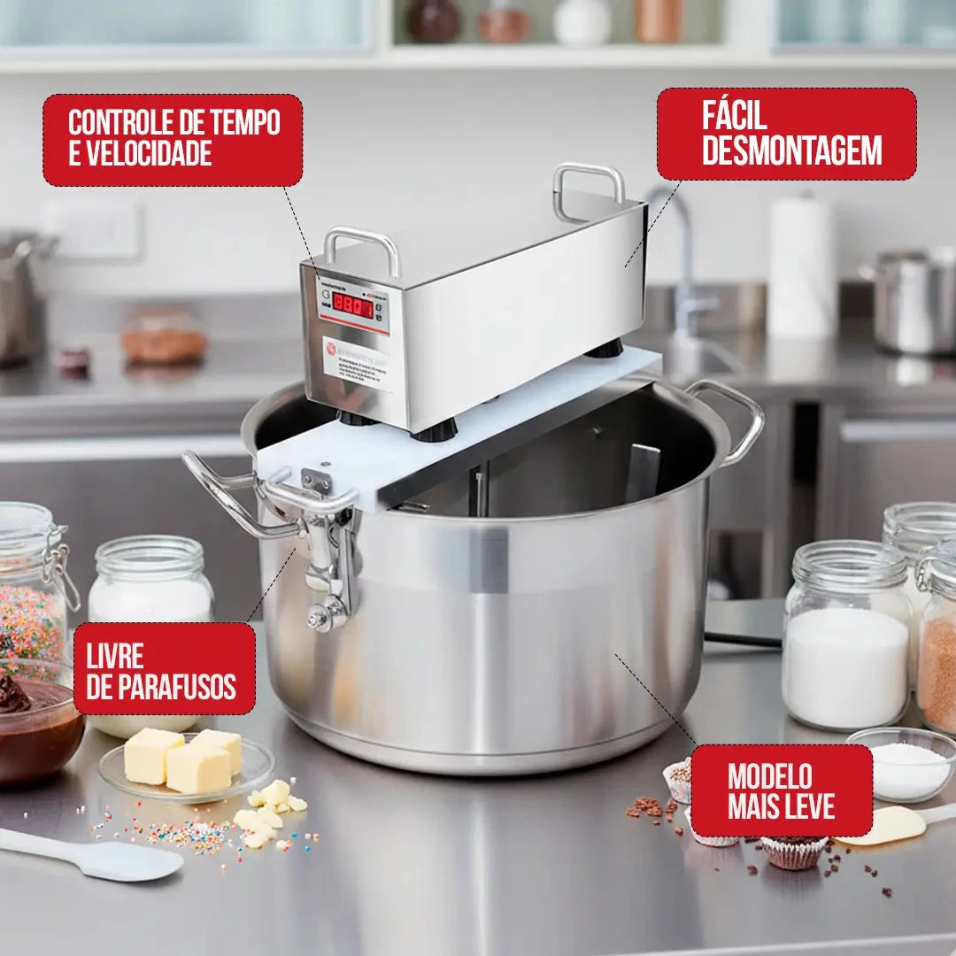 [PT] Megaplus 22L panela automática interior - câmara massiva de cozimento em aço inox