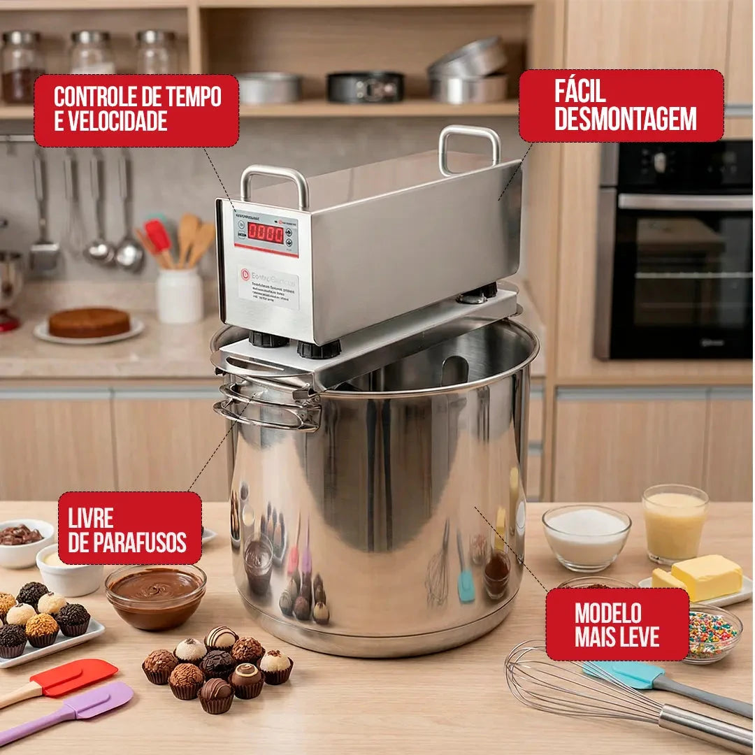[PT] BP Max 15,7L panela automática interior - superfície extra grande em aço inox