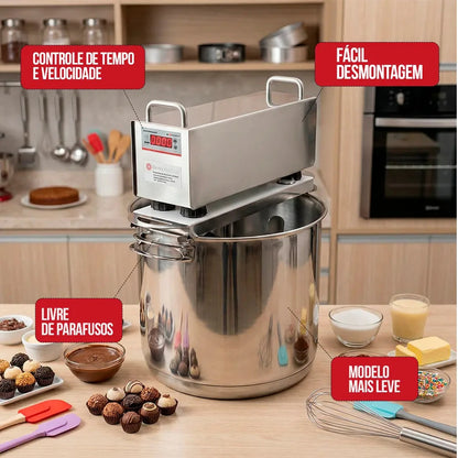 [PT] BP Max 15,7L panela automática interior - superfície extra grande em aço inox