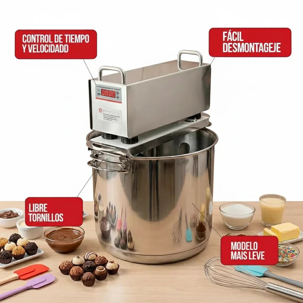 [ES] BP Max 15,7L olla automática interior - superficie extra grande en acero inoxidable