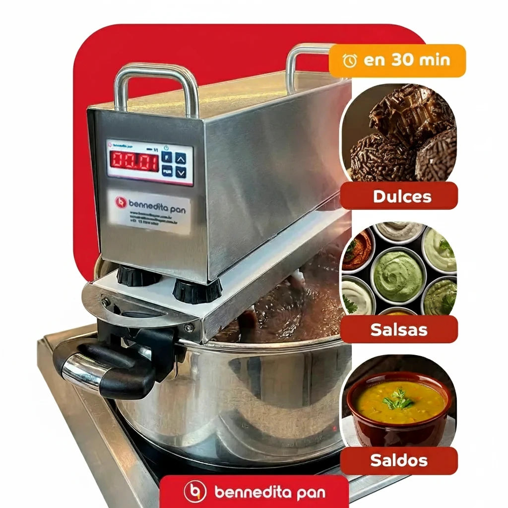 [ES] Bennedita olla automática diseño en acero inoxidable - equipo de cocina comercial