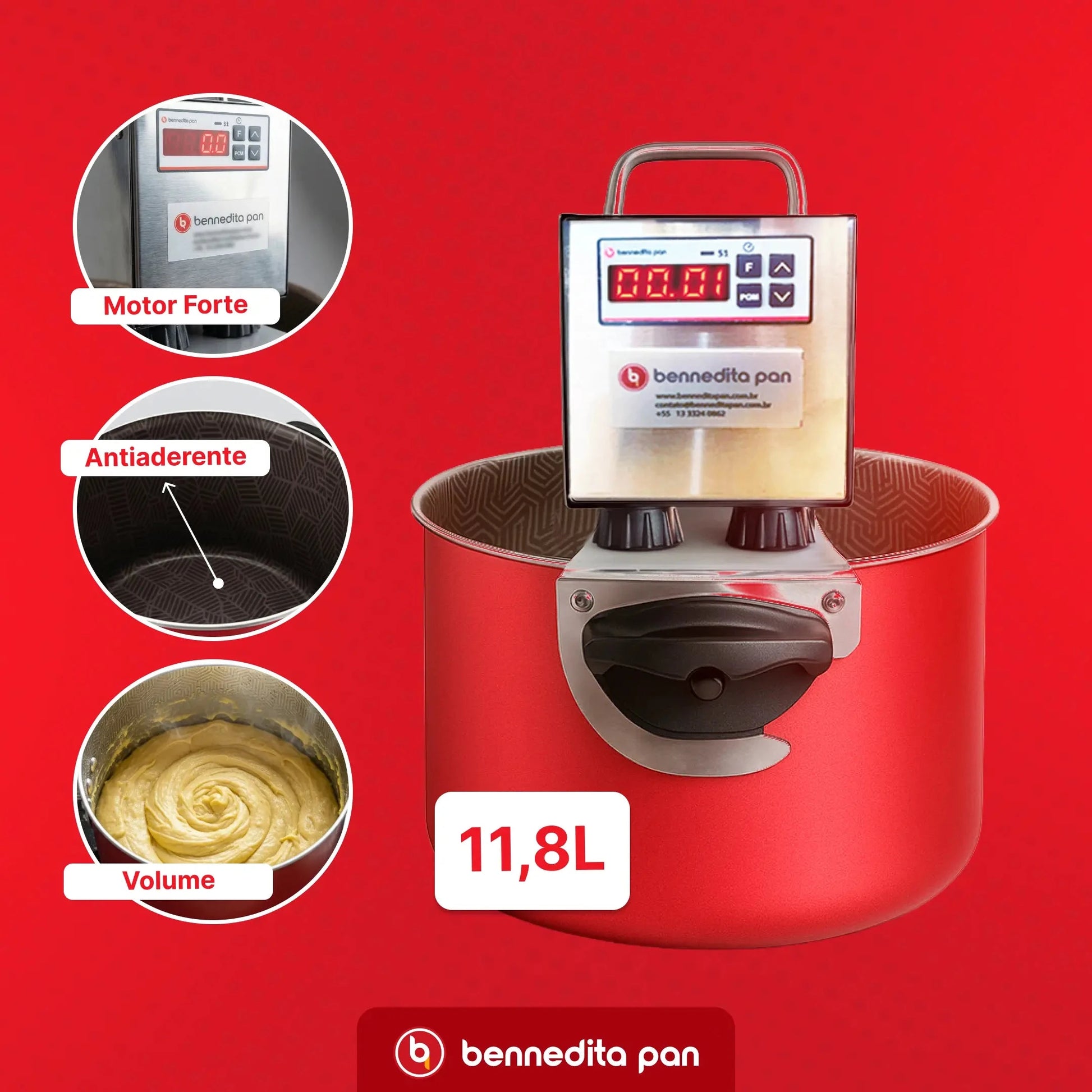[PT] Bennedita Massas em uso - preparo automático de massa para padaria