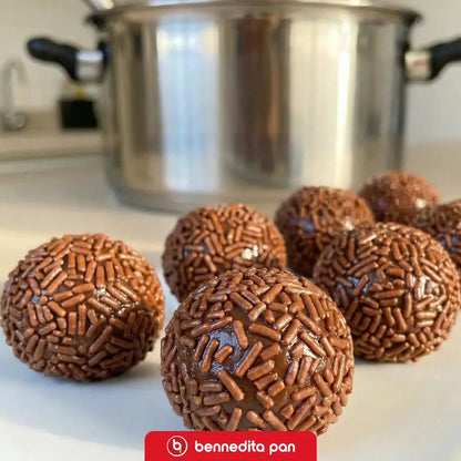 [ES] Bennedita olla automática haciendo brigadeiro - demostración real de producción